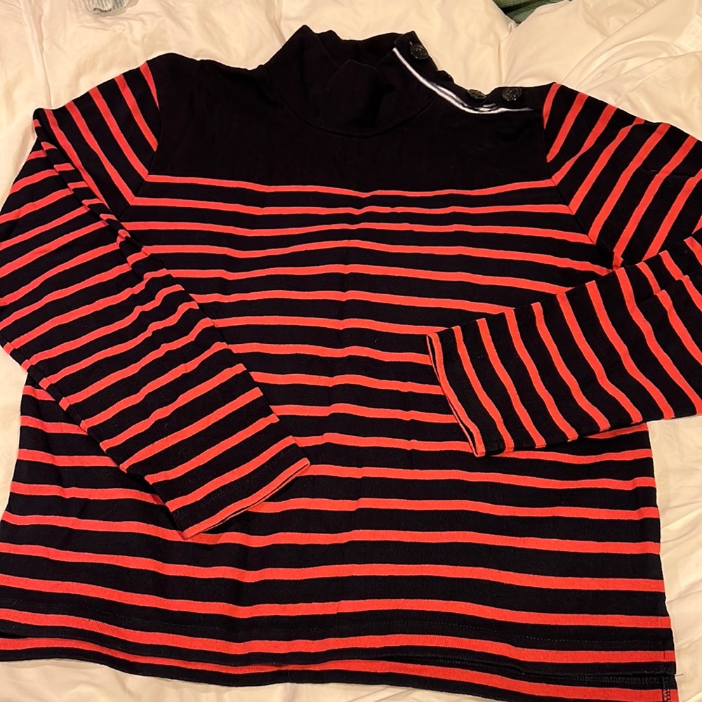 JCrew striped long sleeve tee